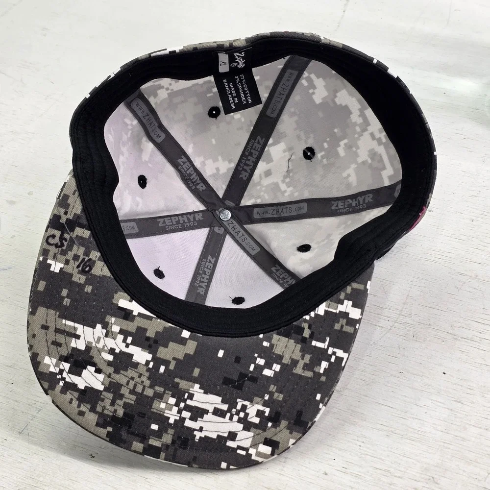 Biloxi Indians High-School Zephyr Digi Camo MS, USA Fitted‎ Hat Men's Sz XL NWT